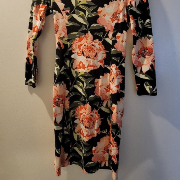 H&M Rose Motif Stretchy Dress - Picture 2 of 4